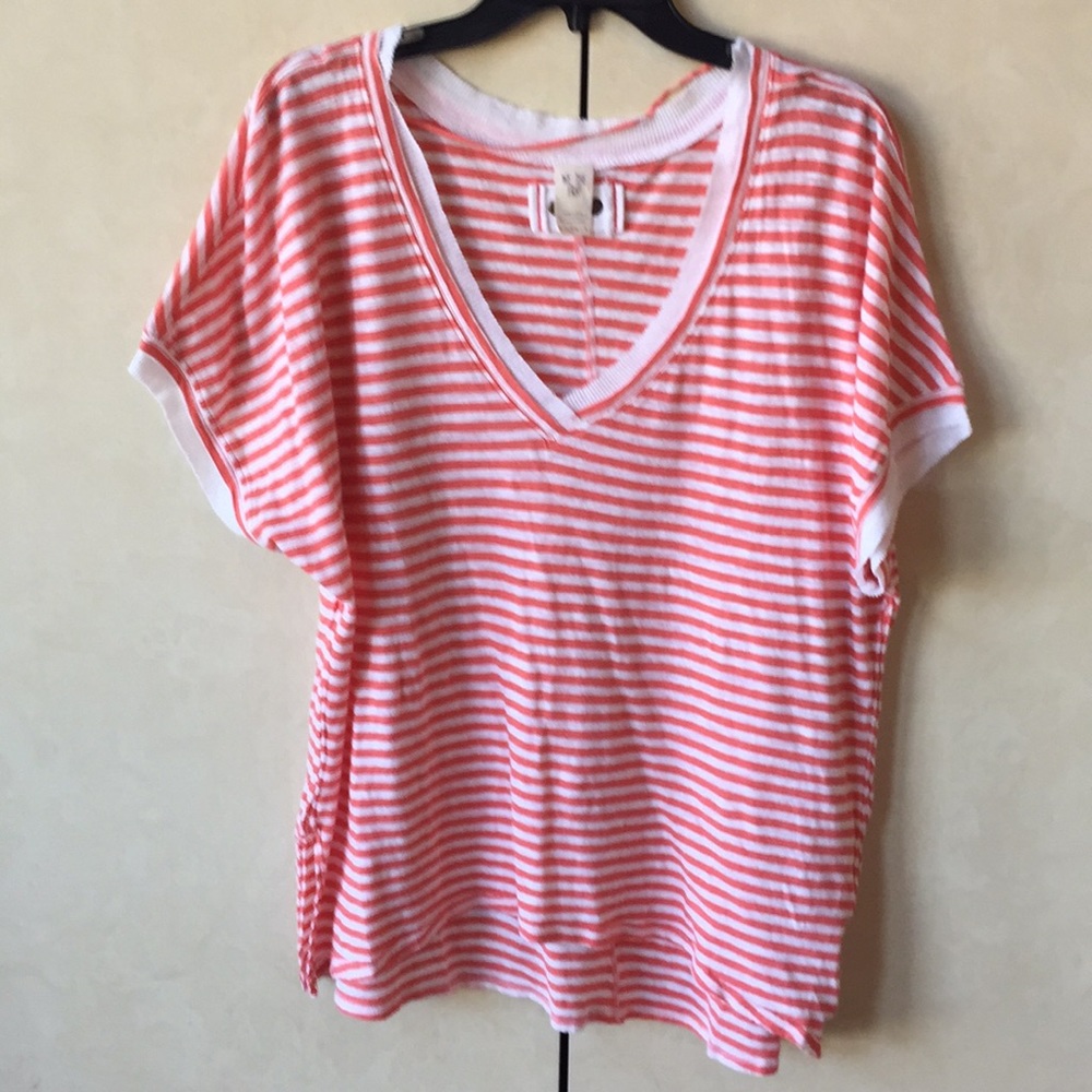 Free People Take Me Stripe Tee